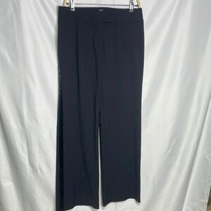 Hilfiger tuxedo pants bugle bead tuxedo stripe, wide leg trouser
